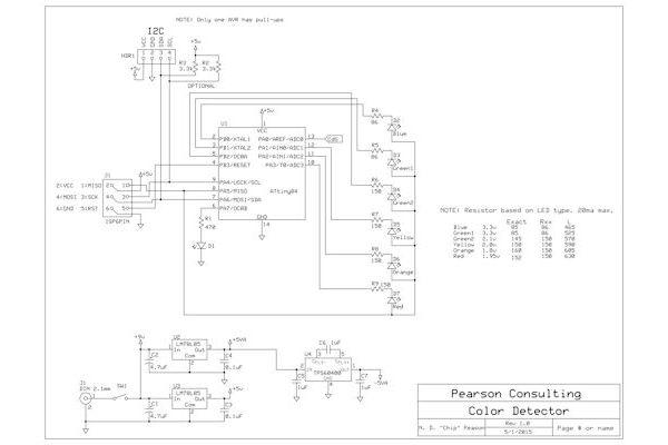 Color Sensor Schematic